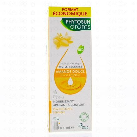 PHYTOSUN Ar&ocirc;ms Huile v&eacute;g&eacute;tale d'Amande douce bio (flacon 50ml)