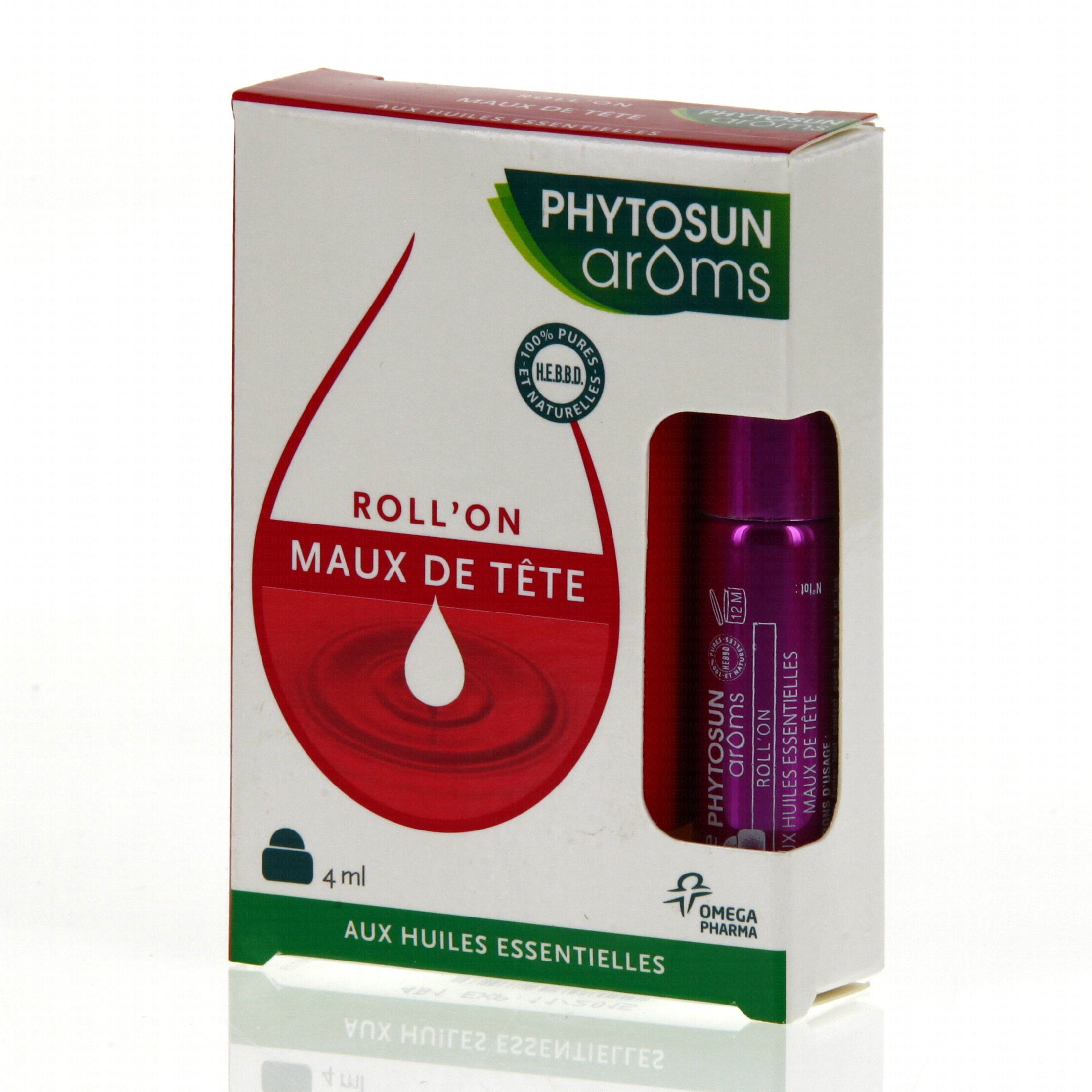 PHYTOSUN AROMS Rollon maux de tête 4 ml  Pharmacie en ligne Prado Mermoz