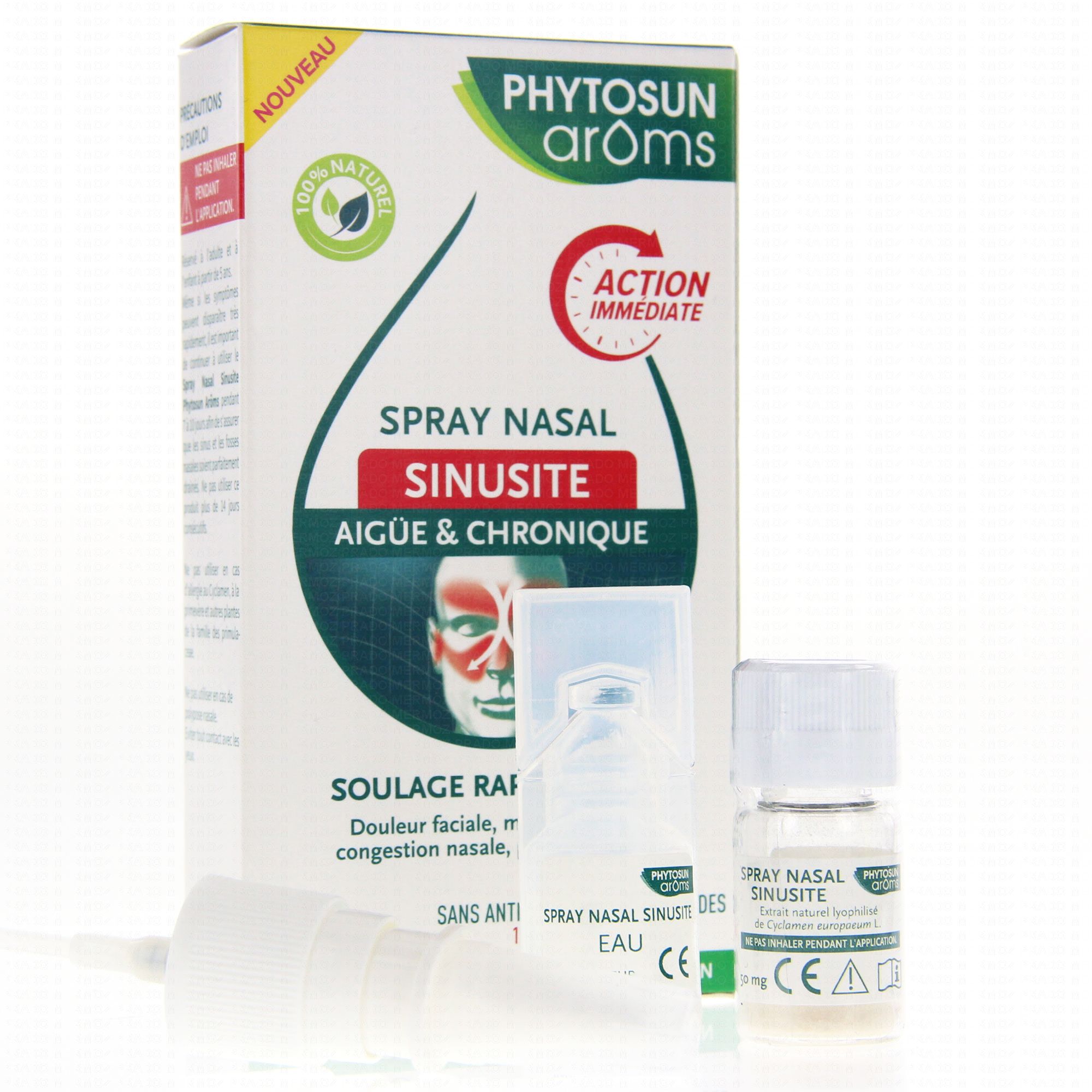 PHYTOSUN AROMS Spray nasal sinusite aigüe et chronique 50mg Pharmacie