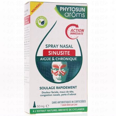 PHYTOSUN AROMS Spray nasal sinusite aig&uuml;e et chronique 50mg
