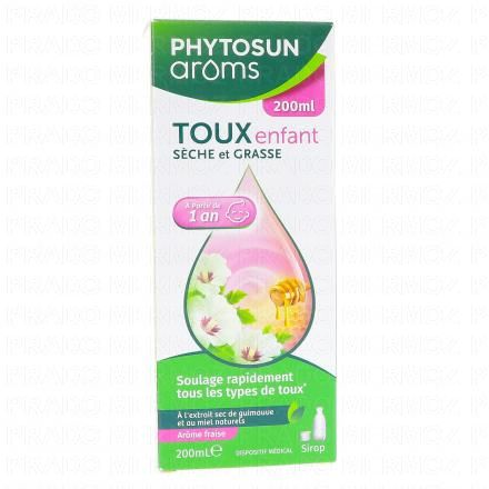 PHYTOSUN AROMS Sirop enfant toux sèche et grasse (200ml)