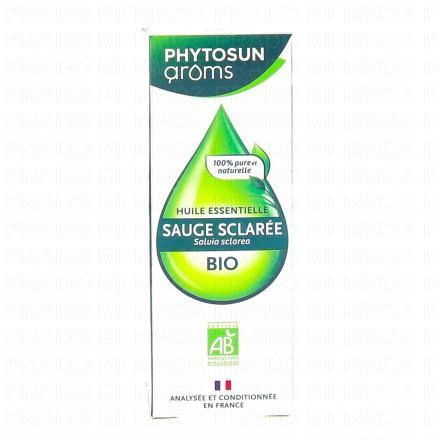 PHYTOSUNAROMS Huile essentielle de Sauge Sclar&eacute;e Bio flacon 5 ml