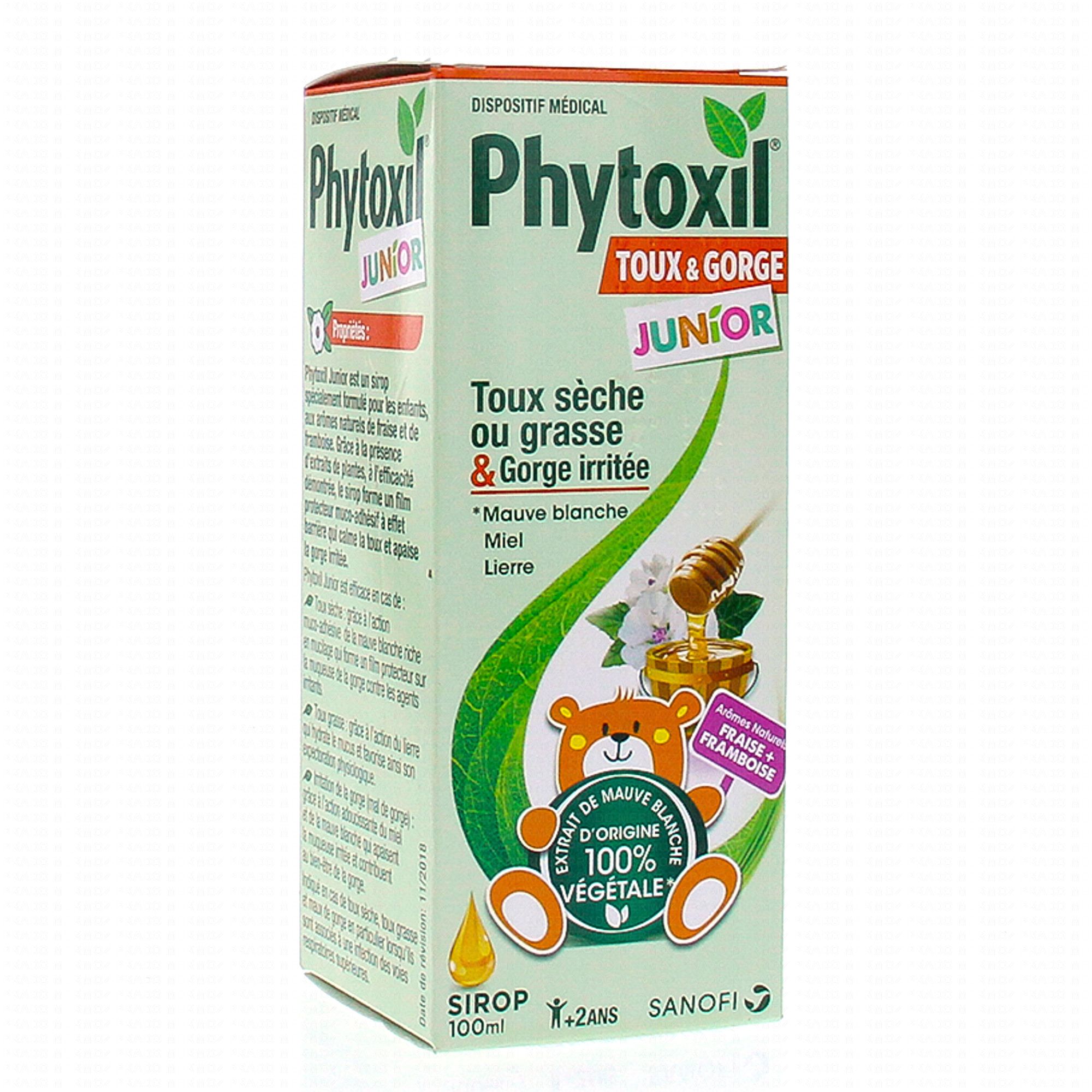 PHYTOXIL Juniors Sirop toux sèche ou grasse 100ml - Pharmacie