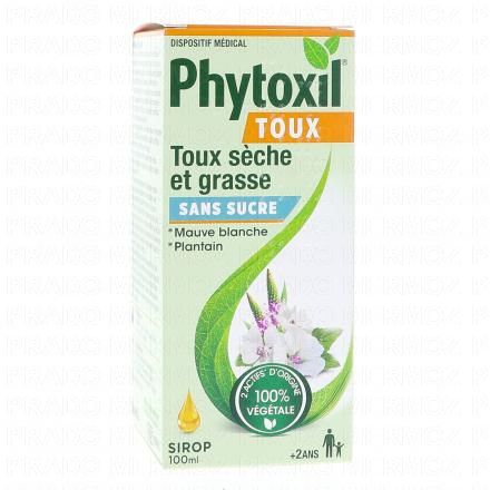 PHYTOXIL Sirop toux s&egrave;che et grasse sans sucre 100ml