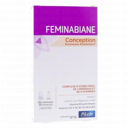PILEJE Feminabiane Conception 30 comprimés + 30 capsules