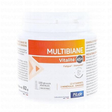 PILEJE Multibiane -Vitalit&eacute; 45+ Pot 120 g&eacute;lules