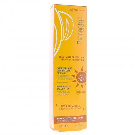 PLACENTOR Fluide Solaire Correcteur de Taches SPF50+ 40ml