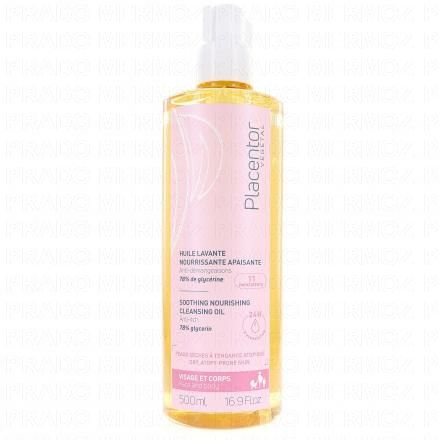 PLACENTOR Huile Lavante Nourrissante Apaisante 500ml