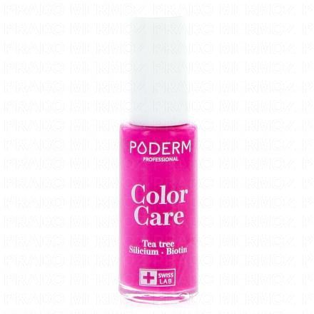 PODERM Color care - Vernis à ongles soin (framboise n°599)