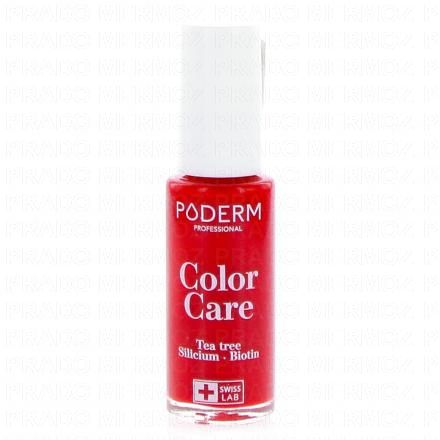 PODERM Color care - Vernis à ongles soin (rouge puissant n°363)