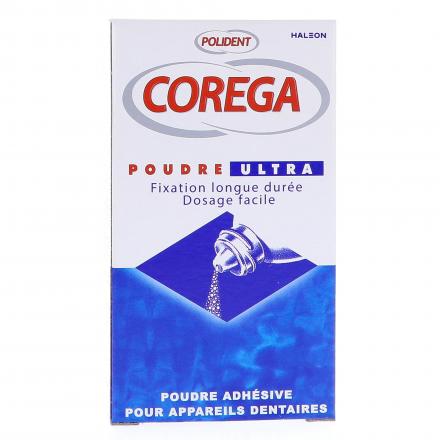 POLIDENT Poudre ultra adh&eacute;sive flacon 40g