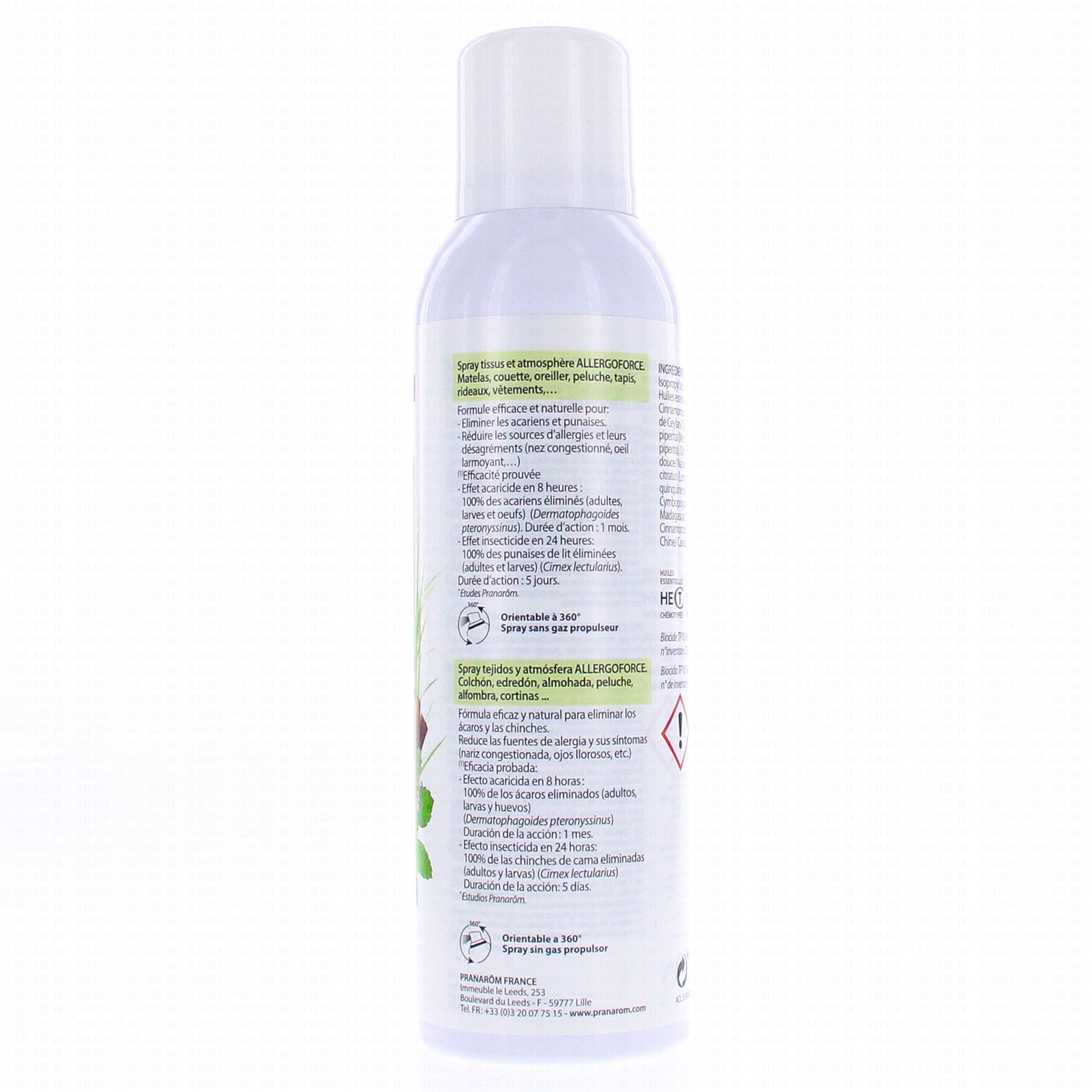 Pranarôm Allergoforce spray anti-acariens 150ml