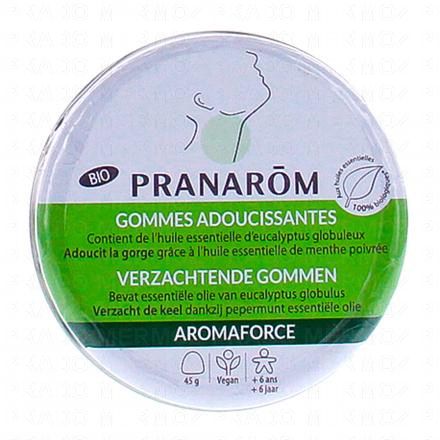 PRANAROM Aromaforce - Gommes adoucissantes Eucalyptus bio x45 gommes