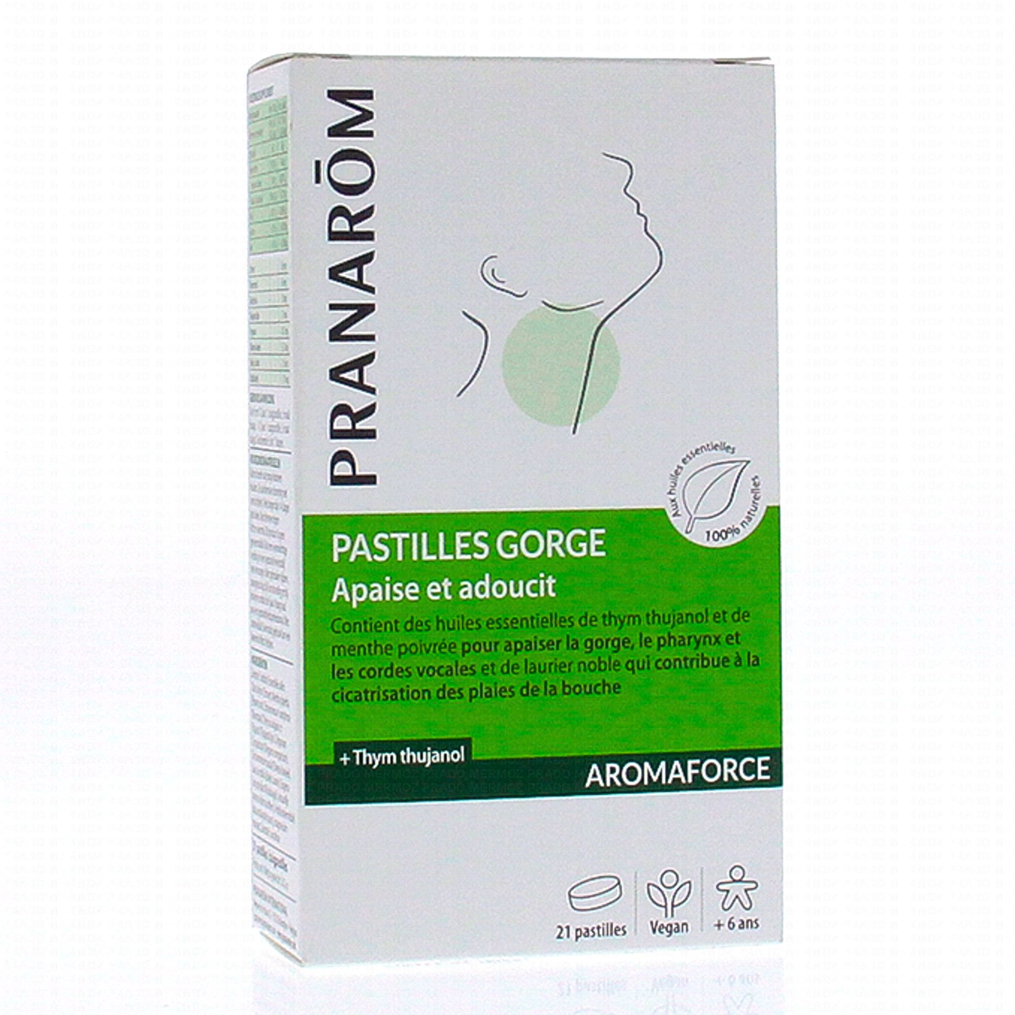 PRANAROM Aromaforce - Pastilles gorge x21 pastilles - Pharmacie Prado Mermoz