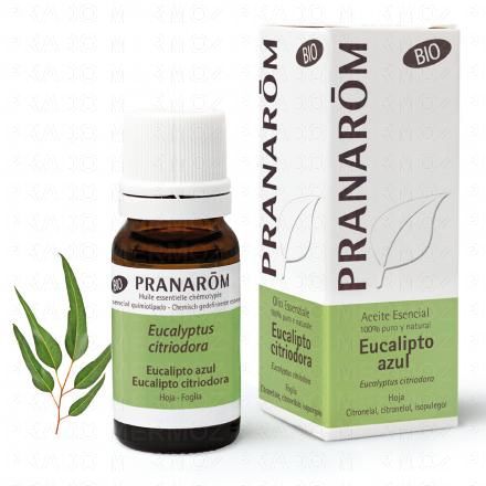 PRANAROM Huile essentielle Eucalyptus Citronn&eacute;e bio flacon 10ml