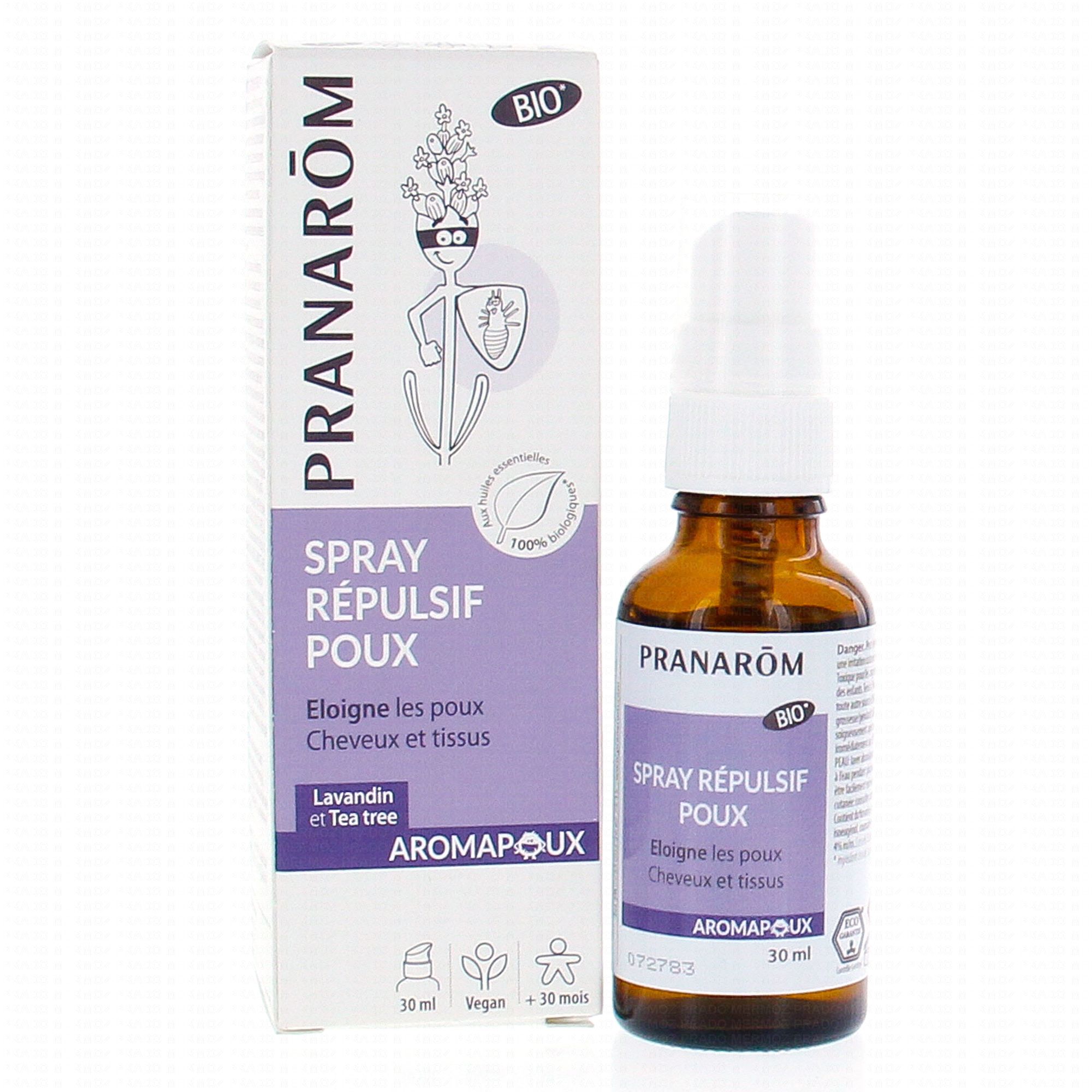 PRANAROM Aromapoux Spray répulsif anti-poux