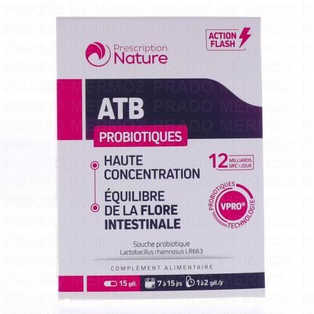 PRESCRIPTION NATURE ATB Probiotiques x15 gélules