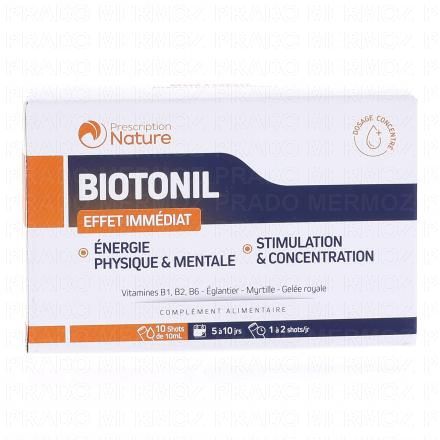 PRESCRIPTION NATURE Biotonil Effet Imm&eacute;diat x10 Sticks