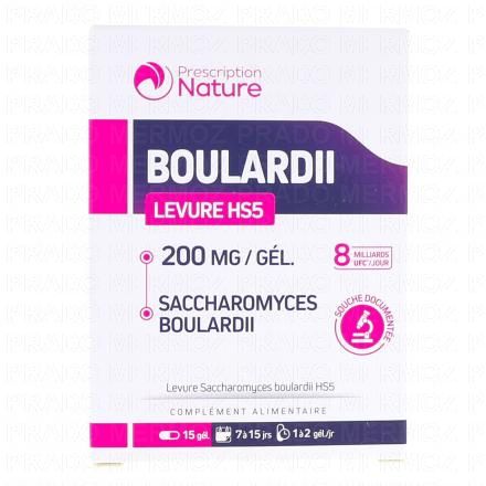 PRESCRIPTION NATURE Boulardii 200 mg (15 gélules)
