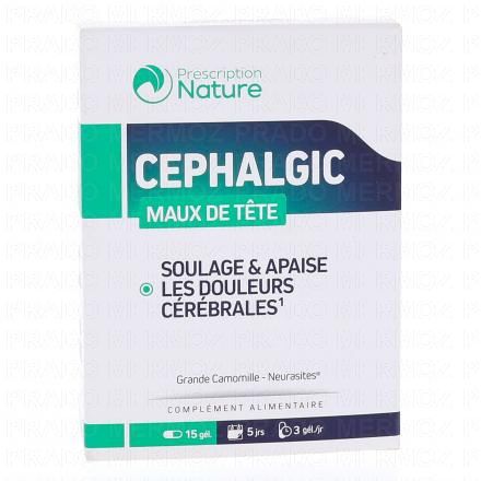 PRESCRIPTION NATURE Cephalgic bo&icirc;te de 15 g&eacute;lules
