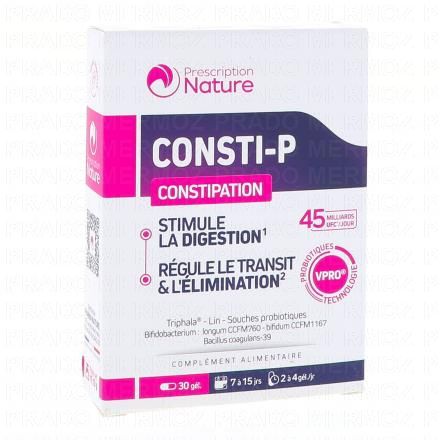 PRESCRIPTION NATURE Consti-P Constipation 30 g&eacute;lules