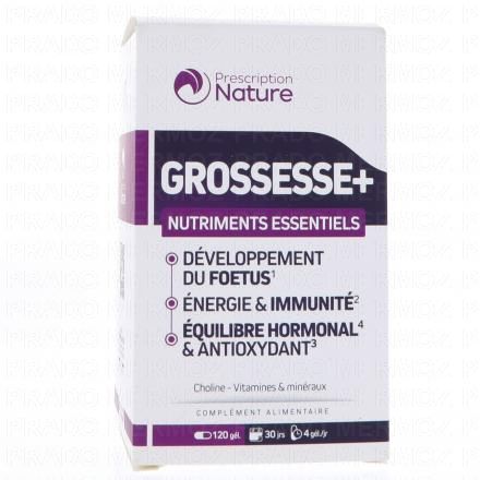 PRESCRIPTION NATURE Grossesse + Nutriments Essentiels x120 g&eacute;lules
