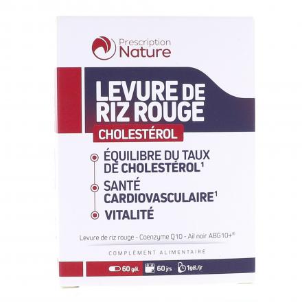 PRESCRIPTION NATURE Levure de riz rouge 60 g&eacute;lules