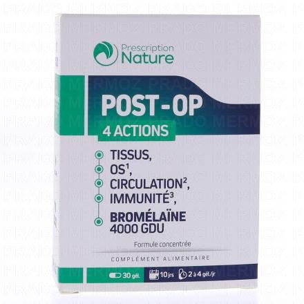 PRESCRIPTION NATURE Post-op x30 g&eacute;lules