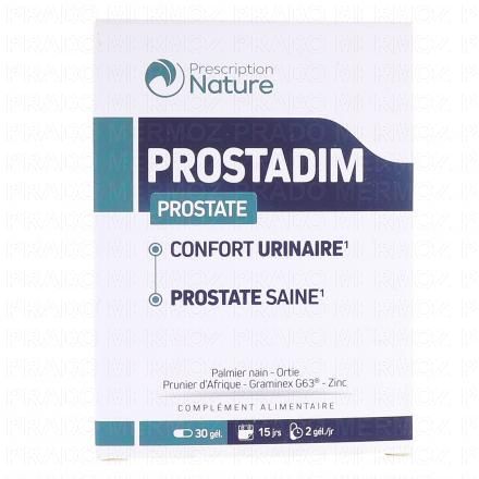 PRESCRIPTION NATURE Prostadim 30 g&eacute;lules