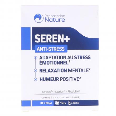 PRESCRIPTION NATURE Seren+ 30 g&eacute;lules