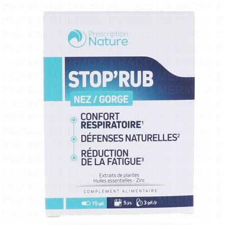 PRESCRIPTION NATURE Stop'Rub 15 g&eacute;lules
