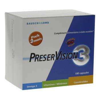 BAUSCH & LOMB Préservision - complément alimentaire (180 capsules)