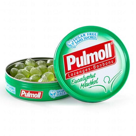 PULMOLL Pastilles eucalyptus Menthol sans sucre bo&icirc;te de 45g