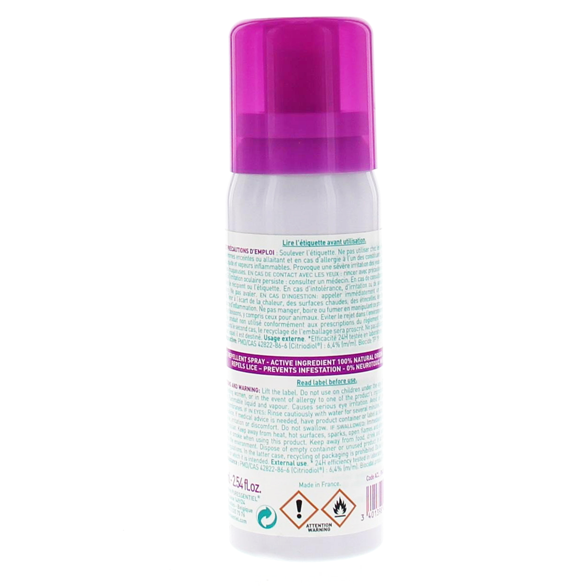 PURESSENTIEL Anti poux repulsif poux spray 200ml