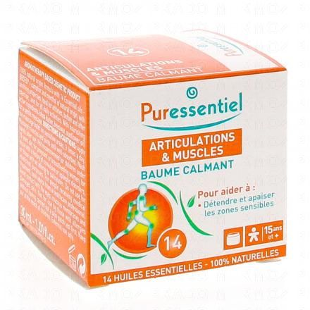 PURESSENTIEL Articulations baume aux 14 huiles essentielles pot 30ml