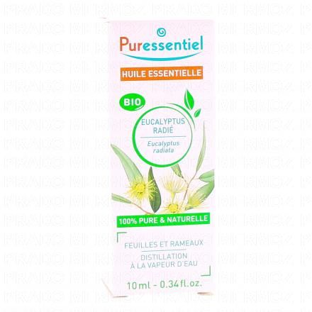 PURESSENTIEL Huile essentielle Eucalyptus radié bio (10ml)