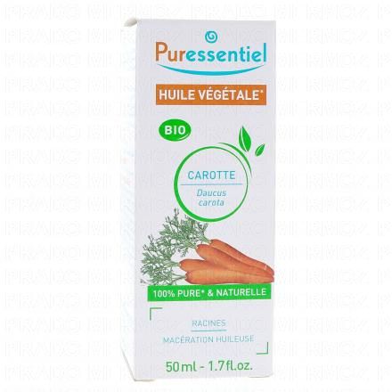 PURESSENTIEL Huile Végétale de carotte bio 50ml