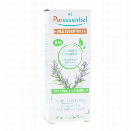 PURESSENTIEL Huile essentielle Romarin &agrave; camphre bio flacon 10ml
