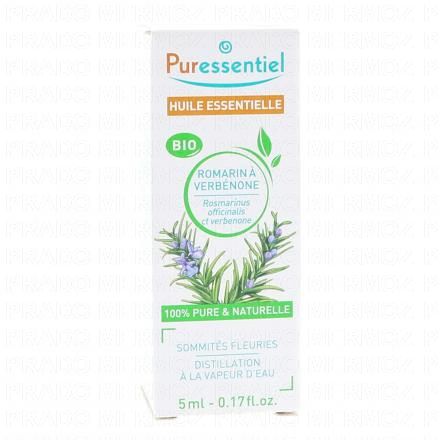 PURESSENTIEL Huile essentielle Romarin &agrave; verb&eacute;none bio 5ml
