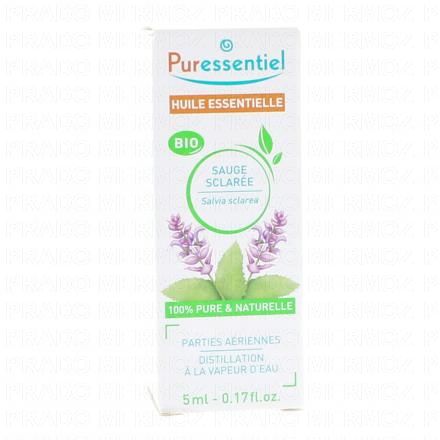 PURESSENTIEL Huile essentielle Sauge sclar&eacute;e bio flacon 5ml