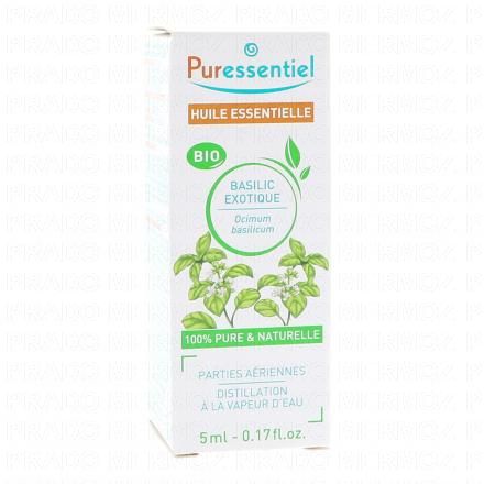 PURESSENTIEL Huile essentielle basilic bio 5ml