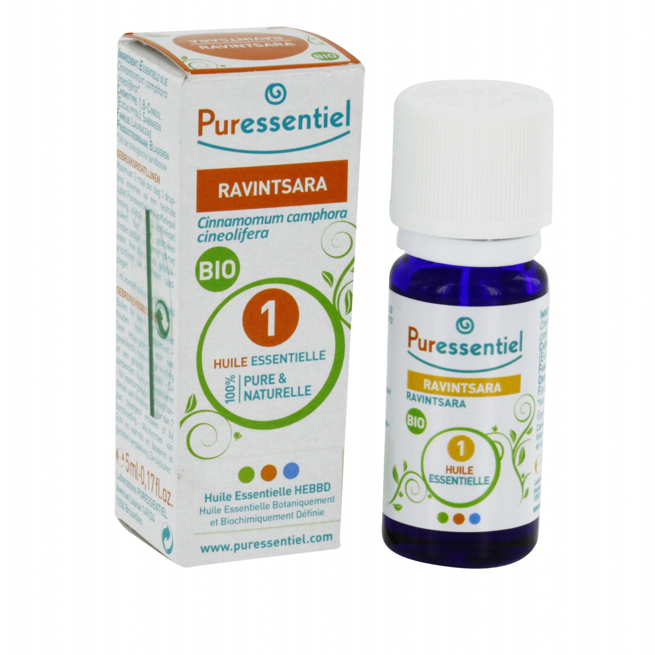 PURESSENTIEL Huile essentielle bio ravintsara flacon 5ml  Pharmacie en
