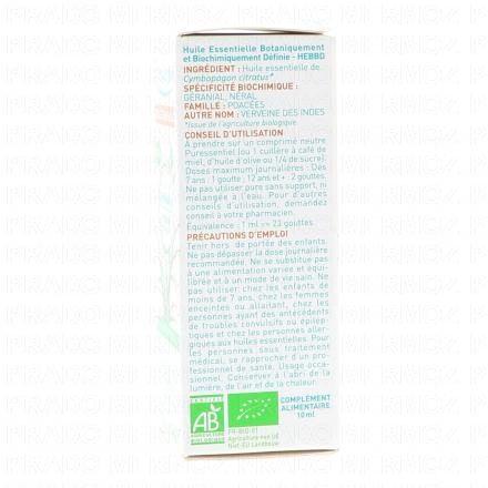 PURESSENTIEL Huile essentielle de Lemongrass flacon 10 ml