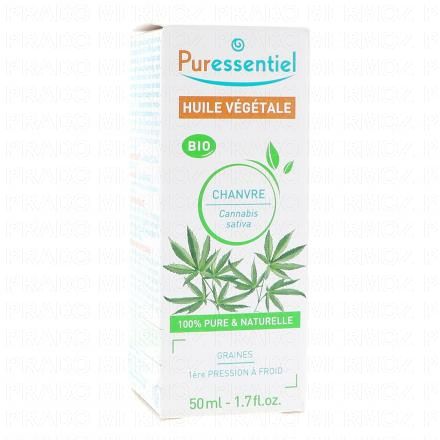 PURESSENTIEL Huile v&eacute;g&eacute;tale chanvre bio flacon 30ml