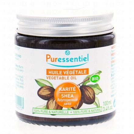 PURESSENTIEL Huile v&eacute;g&eacute;tale karit&eacute; bio pot 100ml