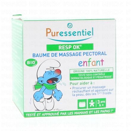 PURESSENTIEL Resp ok - Baume de massage pectoral enfant pot 60ml