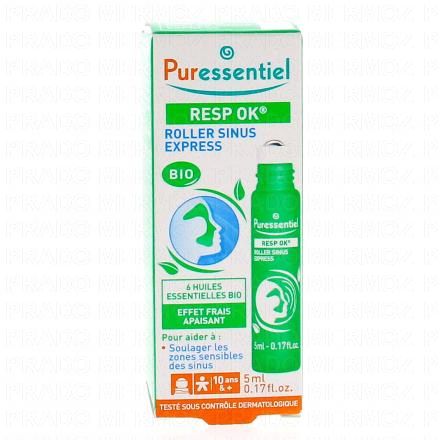 PURESSENTIEL Resp Ok - Roller sinus express bio 5ml
