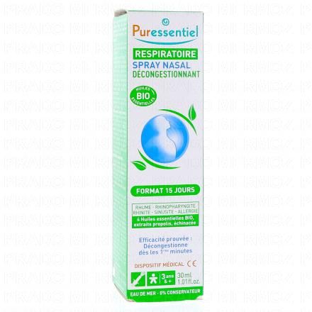 PURESSENTIEL Respiratoire Spray nasal décongestionnant flacon 30ml