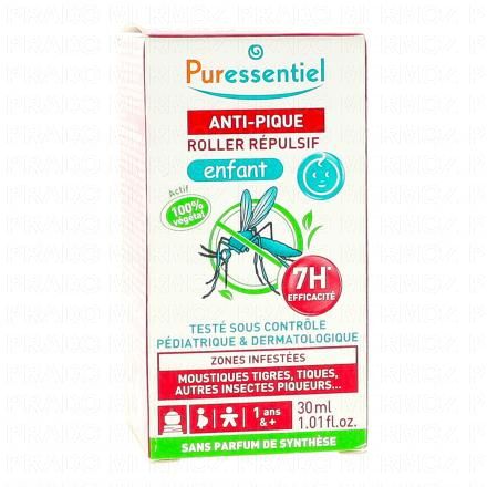 PURESSENTIEL Roller r&eacute;pulsif anti-pique enfant roll-on 30ml