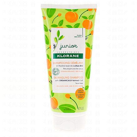 KLORANE Petit junior shampooing d&eacute;m&ecirc;lant parfum p&ecirc;che (tube de 200 ml)